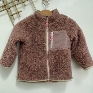 H&M toddler pink fleece jacket